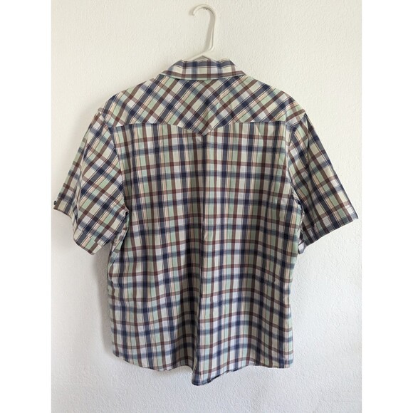 Dragonfly Western Shirt Mens XL Button Up Short Sleeve Shirt - Picture 6 of 8